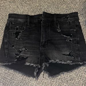 Black American Eagle Jean Shorts